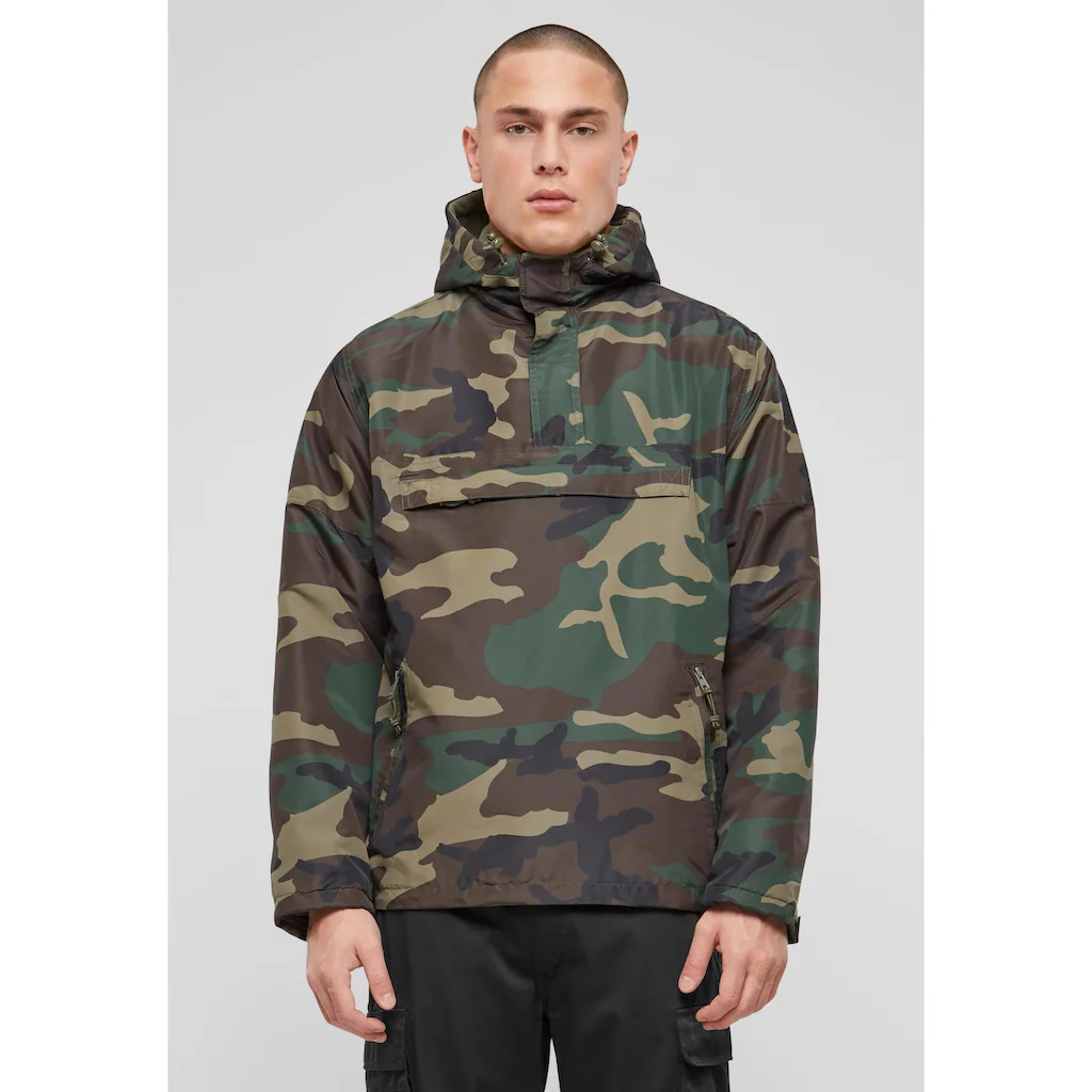 Brandit Anorak »Brandit Herren Fleece Pull Over Windbreaker« (1 St.) Mit Kapuze ▷ Kaufen