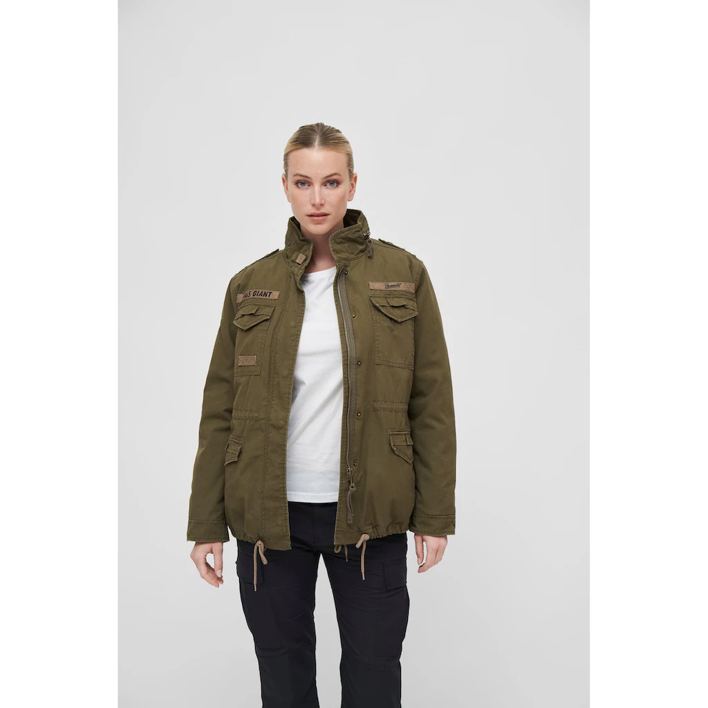 Brandit Parka »Brandit Damen Ladies M65 Giant Jacket« (1 St.) Mit Kapuze