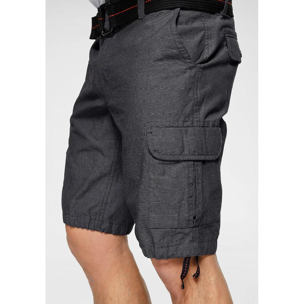 Bruno Banani Cargoshorts (Set 2 Tlg. Mit Abnehmbarem Gürtel) Mit Modischer Struktur