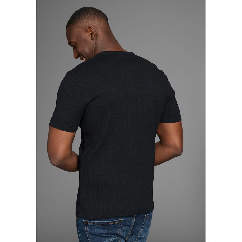 Bruno Banani Henleyshirt In Elastischer Rippenqualität ▷ Für