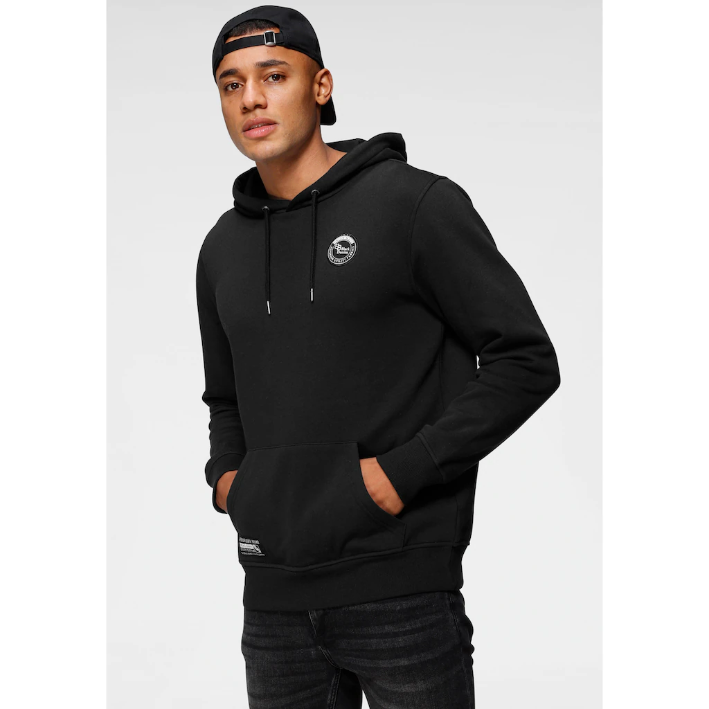 Bruno Banani Kapuzensweatshirt Langärmlig Schmal Geschnitten Bedrucktes Design ▷ Für