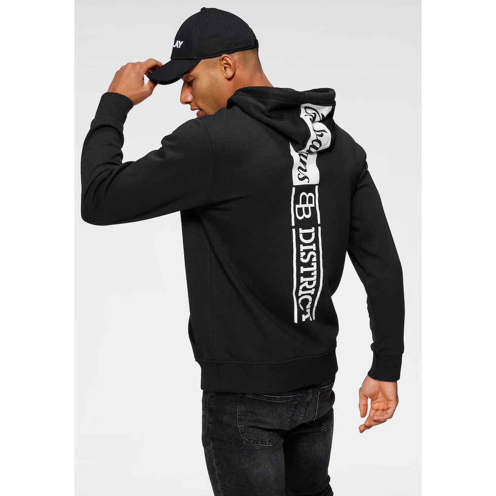 Bruno Banani Kapuzensweatshirt langärmlig schmal geschnitten bedrucktes Design ▷ für