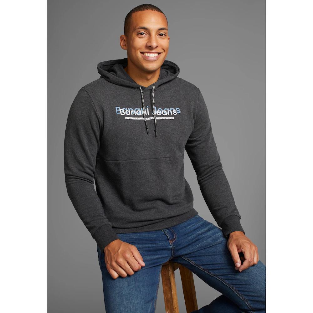 Bruno Banani Kapuzensweatshirt mit modernem Print - NEUE KOLLEKTION ▷ bestellen