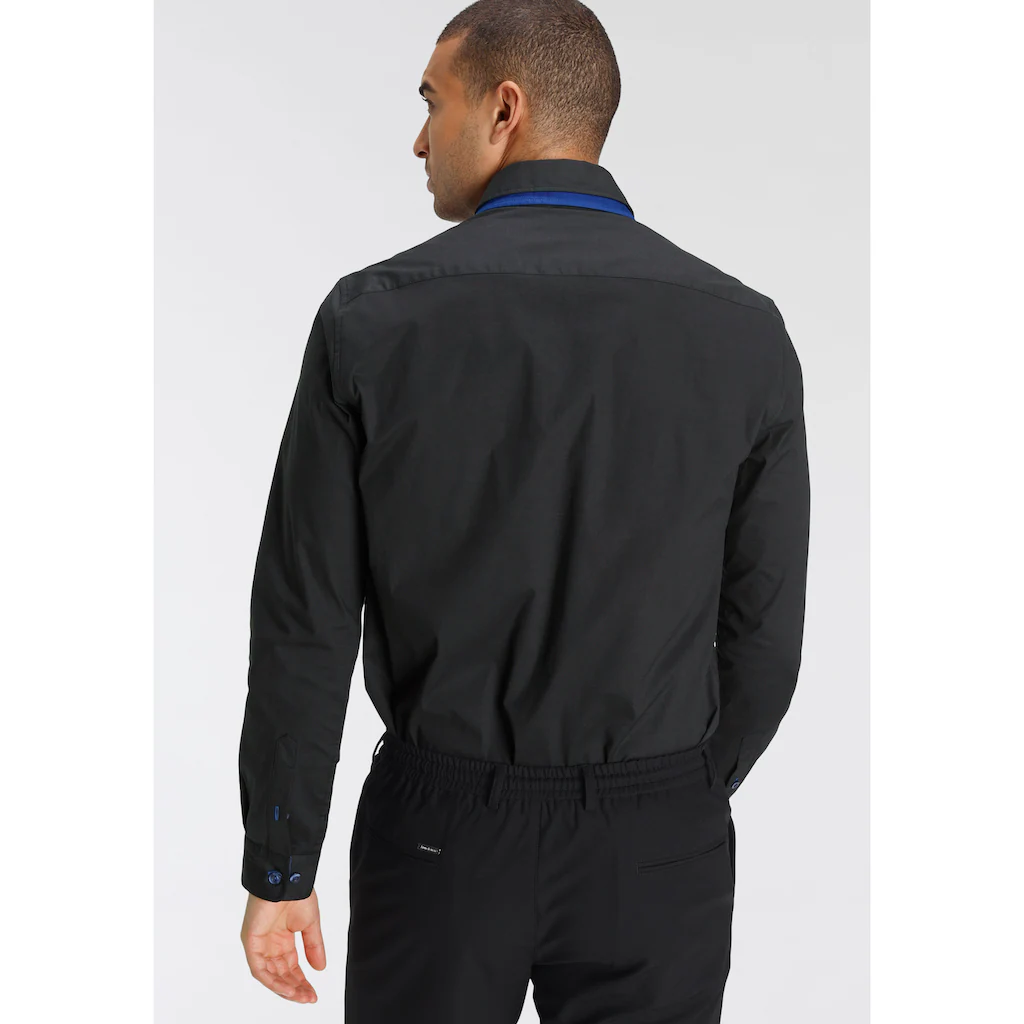 Bruno Banani Langarmhemd »Bruno Banani Button Down Kragen« ▷ Kaufen