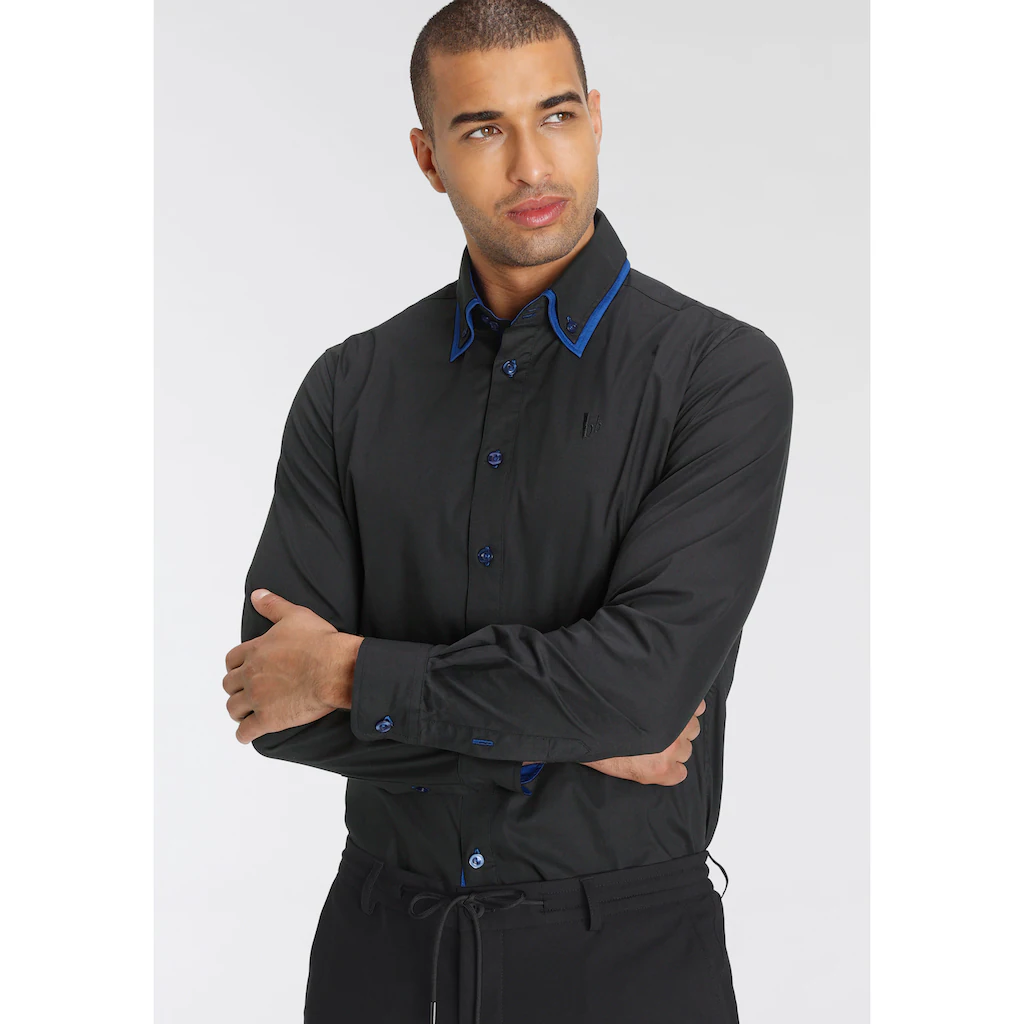 Bruno Banani Langarmhemd »Bruno Banani Button Down Kragen« ▷ kaufen