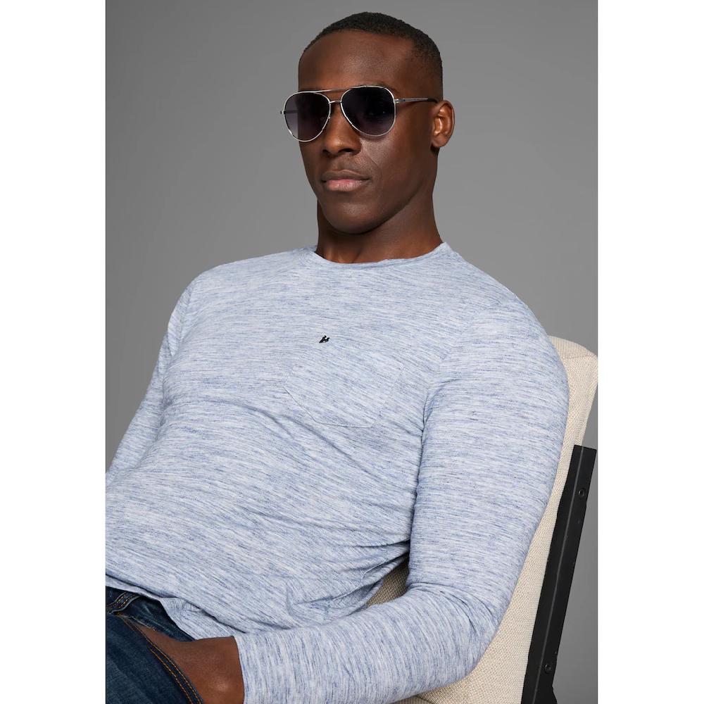 Bruno Banani Langarmshirt Langarmshirt In Schmaler Passform