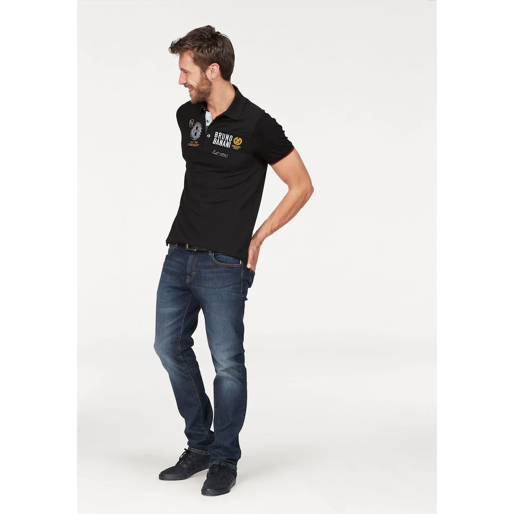 Bruno Banani Poloshirt Kurzarm Körpernahe Passform Unifarben Polokragen ▷ Bestellen