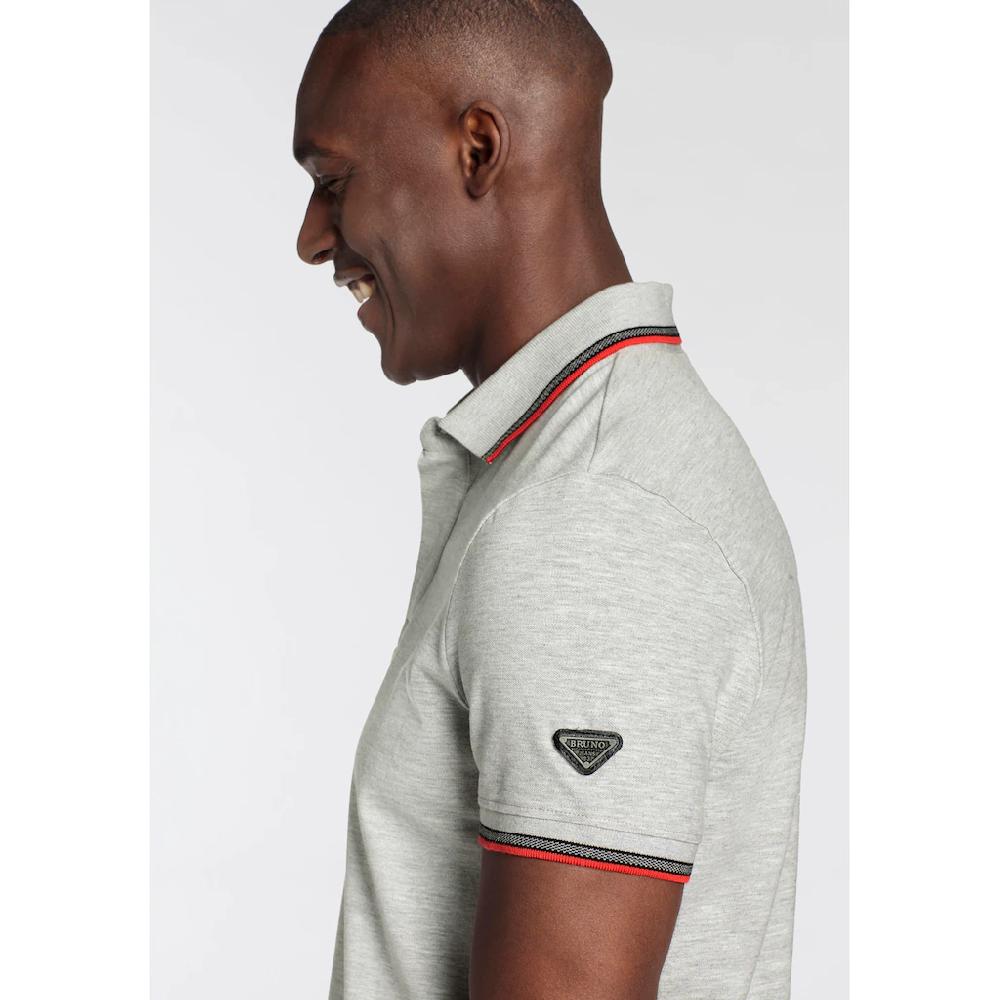 Bruno Banani Poloshirt Kurzarm Schmal Geschnitten Colourblocking-Optik ▷ Bestellen