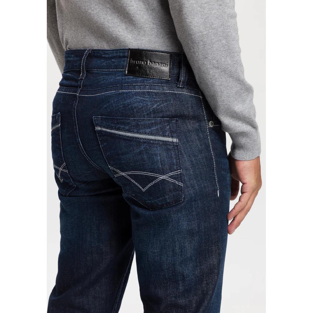 Bruno Banani Straight-Jeans »Dylan« Gerade Beinform Used-Waschung Niedrige Leibhöhe ▷ Bestellen