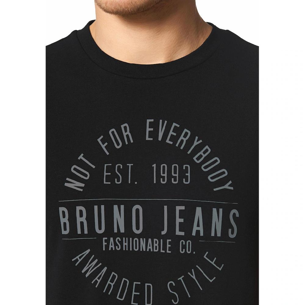 Bruno Banani T-Shirt Kurzarm Schmal Geschnitten Bedruckt Aus Baumwollmischung ▷ Bestellen