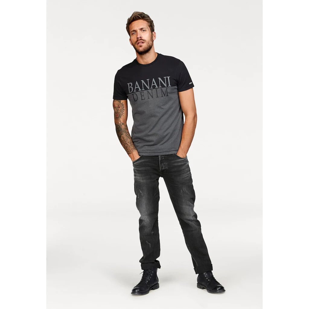 Bruno Banani T-Shirt Kurzärmelig Schmal Geschnitten Casual-Stil Aus Baumwolle ▷ Für
