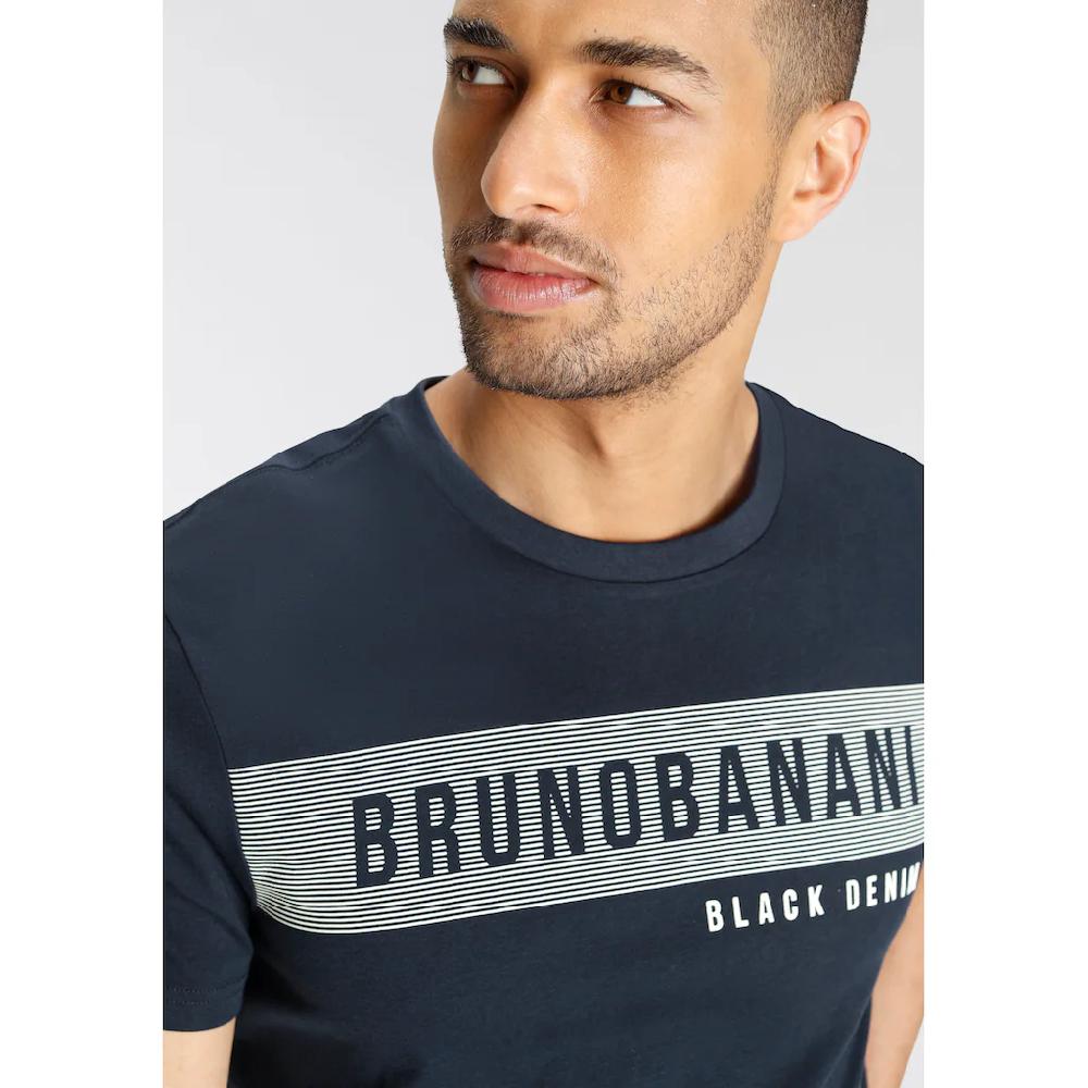 Bruno Banani T-Shirt Kurzärmelig Schmal Geschnitten Rundhalsausschnitt ▷ Kaufen