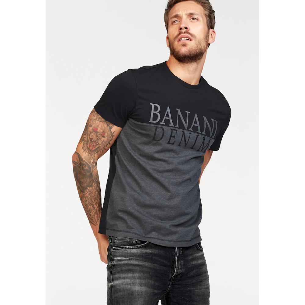 Bruno Banani T-Shirt kurzärmelig schmal geschnitten Casual-Stil aus Baumwolle ▷ für