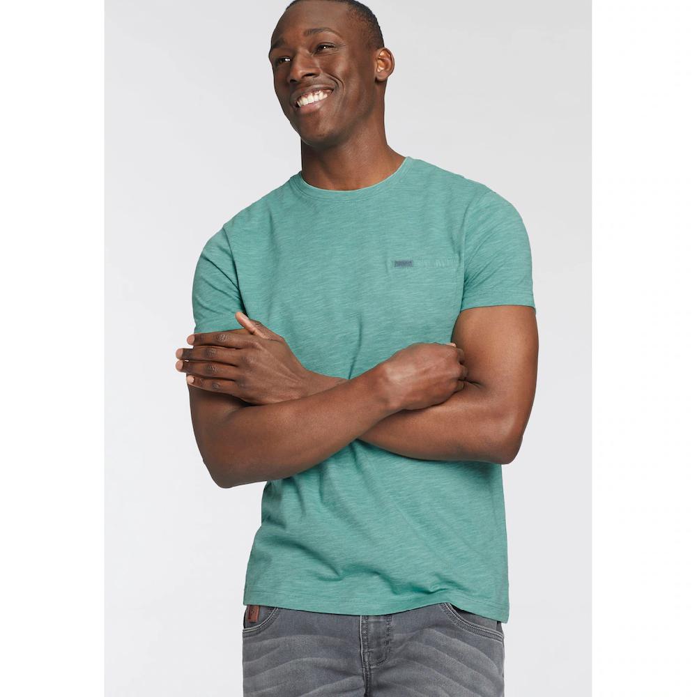 Bruno Banani T-Shirt Mit Doppelkragen Und Zierbrusttasche ▷ Für