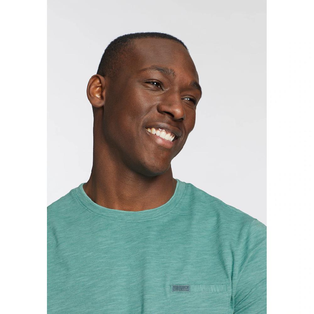Bruno Banani T-Shirt Mit Doppelkragen Und Zierbrusttasche ▷ Für