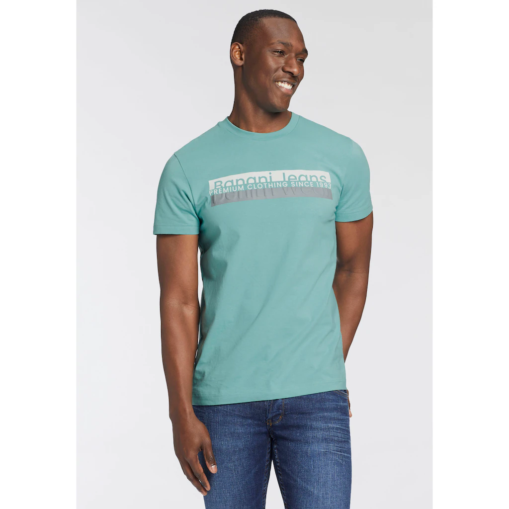 Bruno Banani T-Shirt mit modischem Frontprint ▷ bestellen