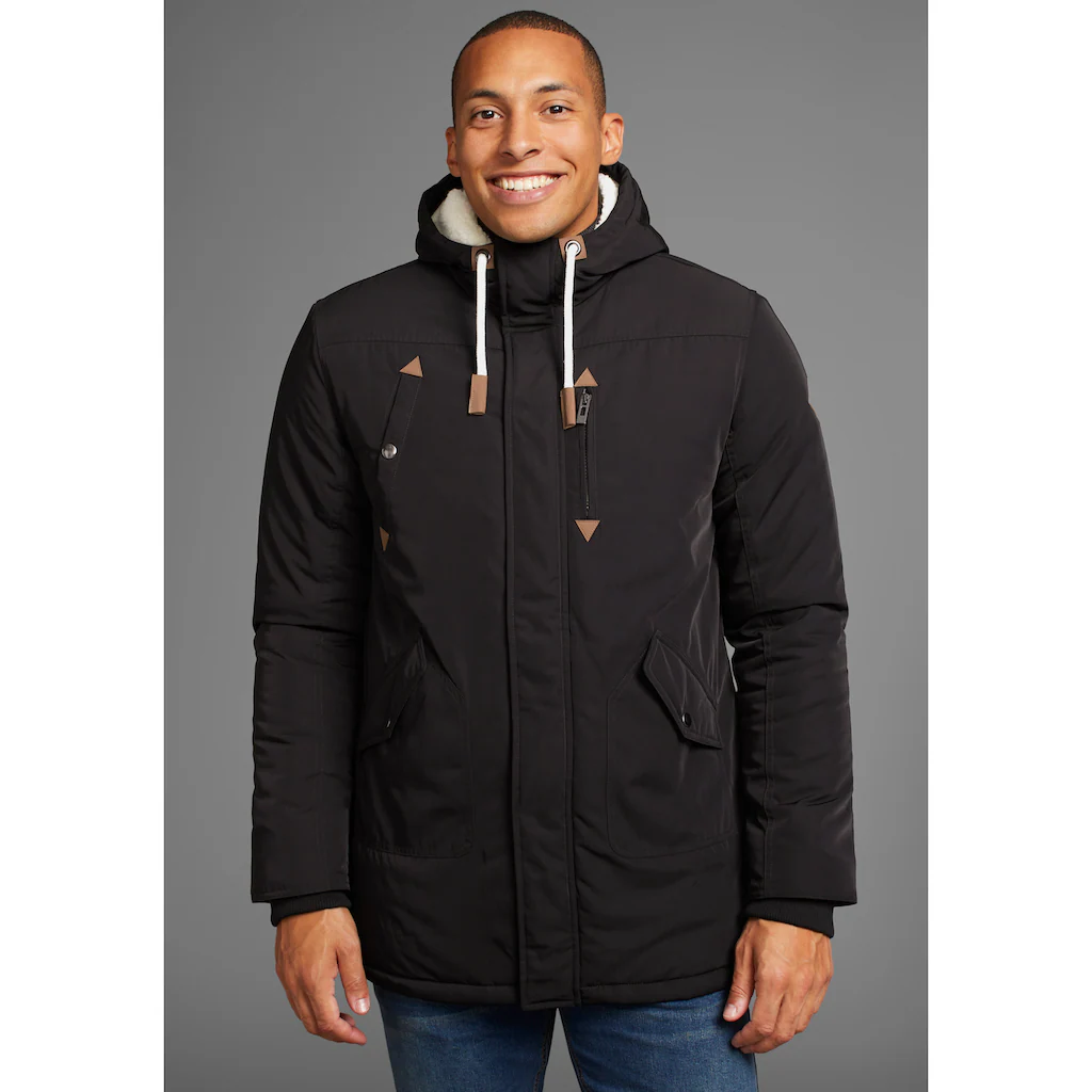 Bruno Banani Winterjacke mit Kapuze modischer Stil taillierte Passform mit Kapuze mit Kordelzügen ▷ bestellen