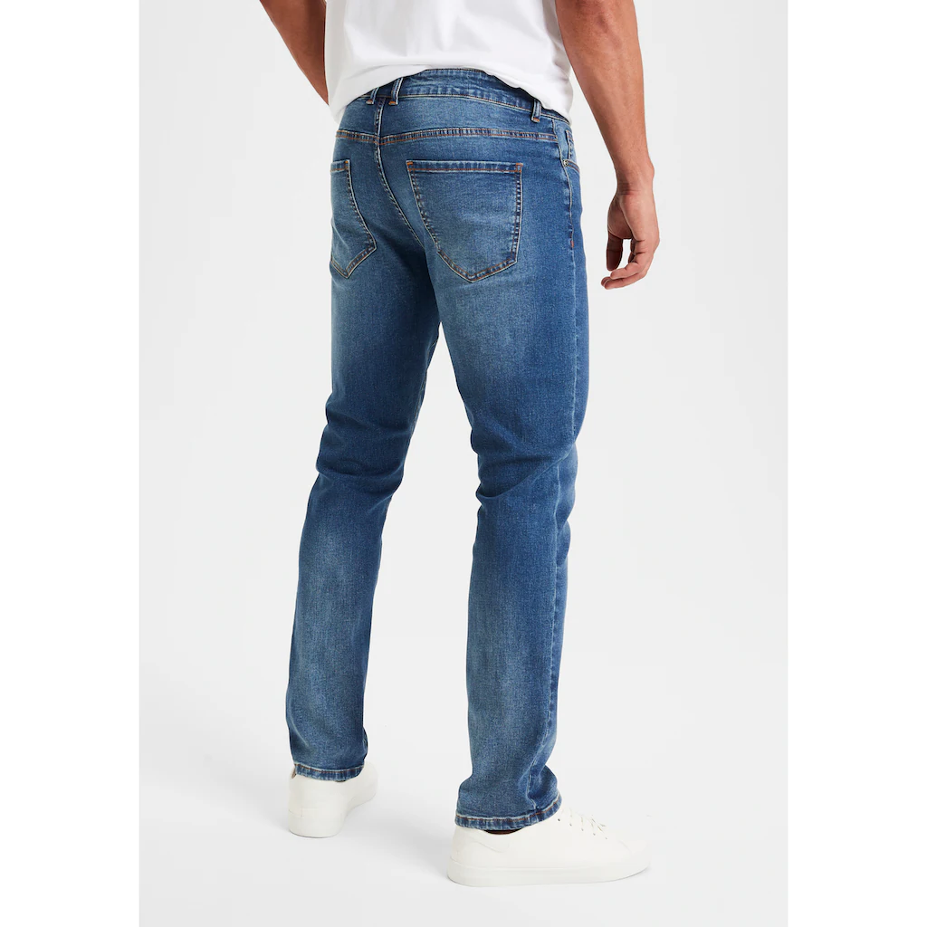 Buffalo 5-Pocket-Jeans »Straight-fit« Mit Normaler Bundhöhe Aus Elastischer Denim-Qualität ▷ Für