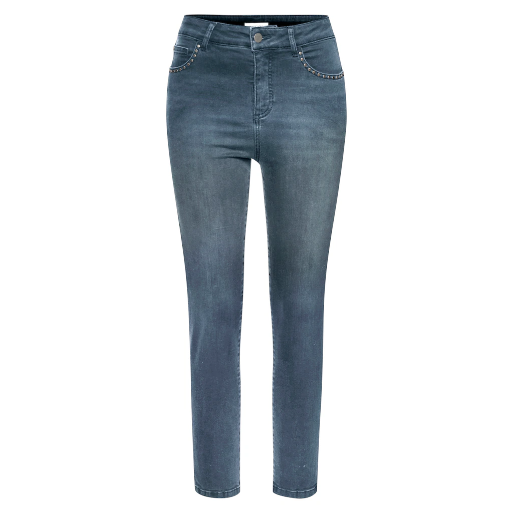 Buffalo 7/8-Jeans Mit Nieten Skinny Jeans Figurbetont Modisch