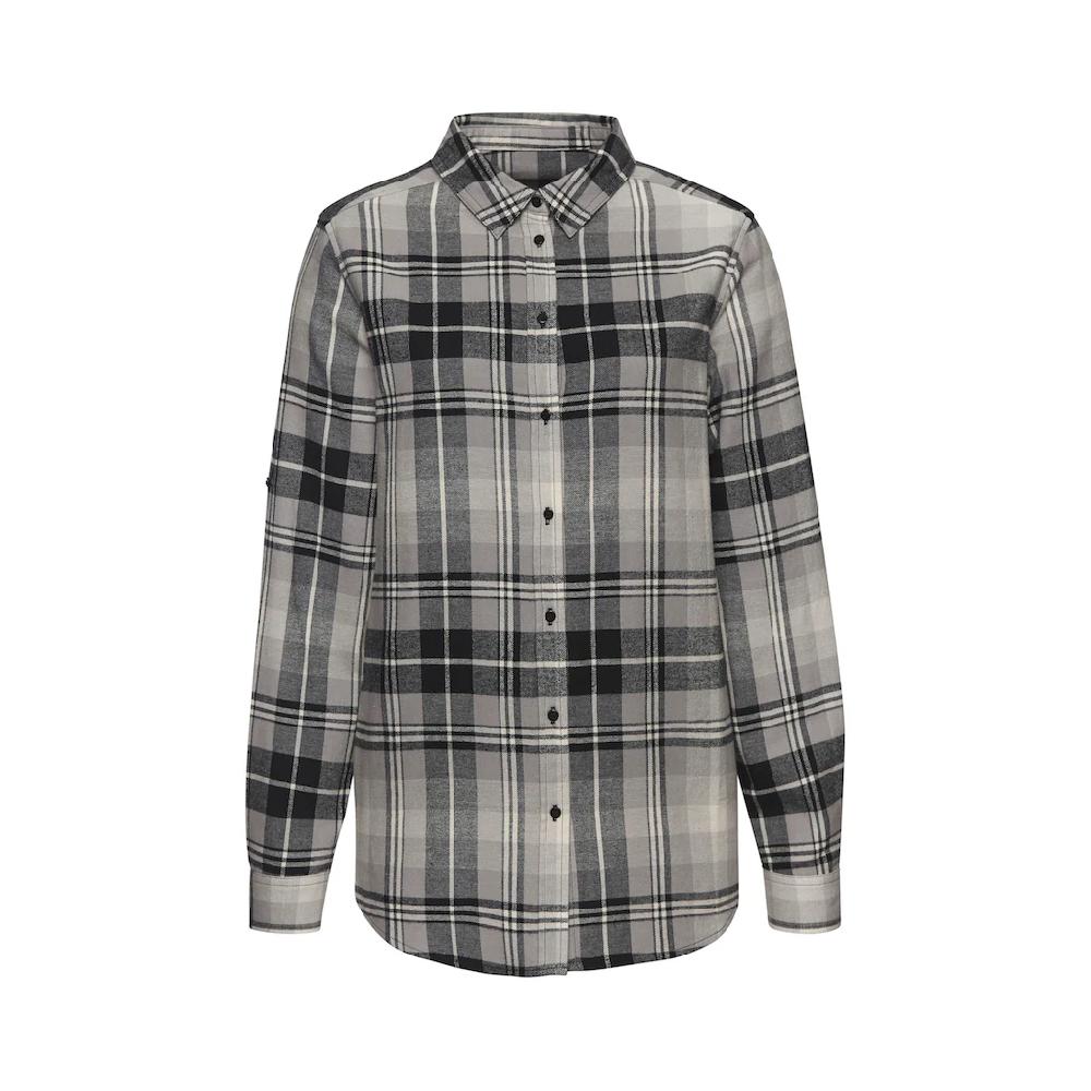 Buffalo Hemdbluse Aus Weichem Flanell Mit Blusenkragen Flanellhemd Karobluse