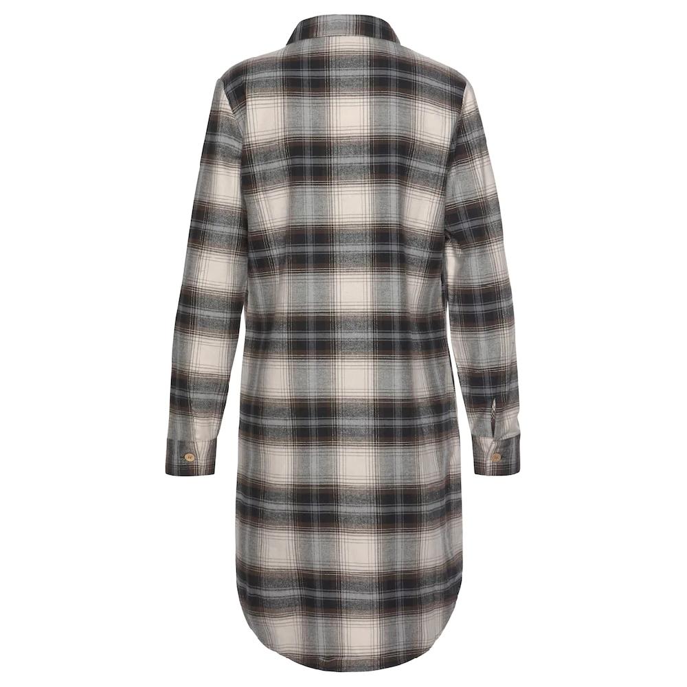 Buffalo Hemdblusenkleid Aus Weichem Flanell Lässiges Minikleid Aus Baumwolle
