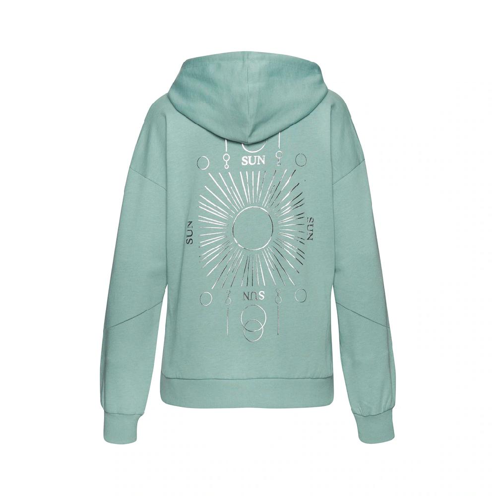 Buffalo Hoodie Kapuzensweatshirt Mit Großem Rückenprint- Mit Glanz-Effekt Loungewear