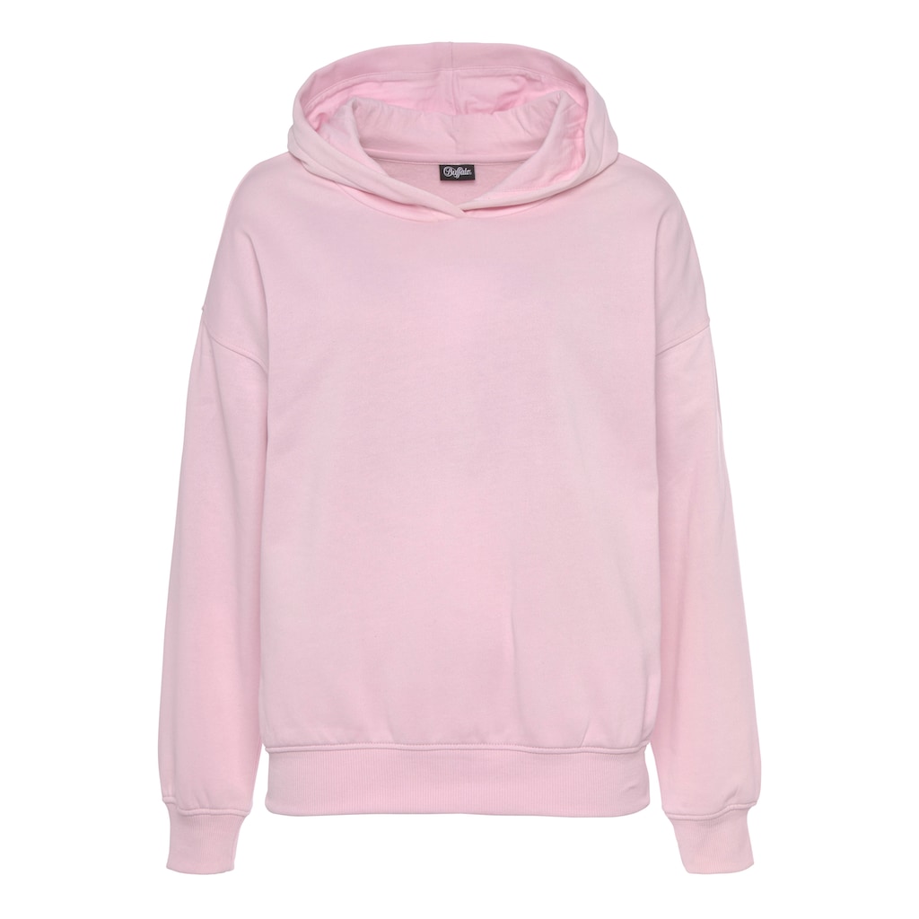 Buffalo Hoodie Kapuzensweatshirt Mit Rückenprint Und Rippbündchen Loungewear