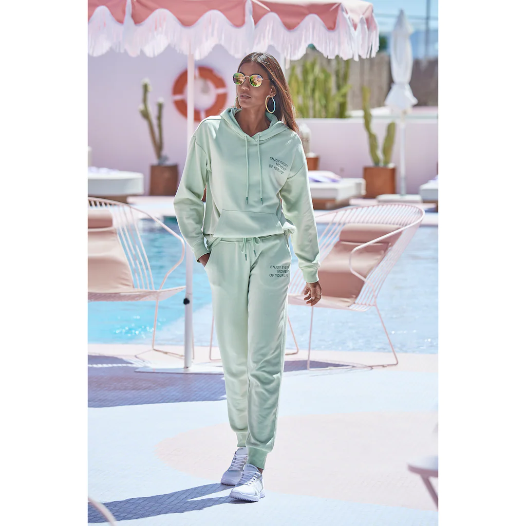 Buffalo Hoodie Mit Statement Druck Loungeanzug