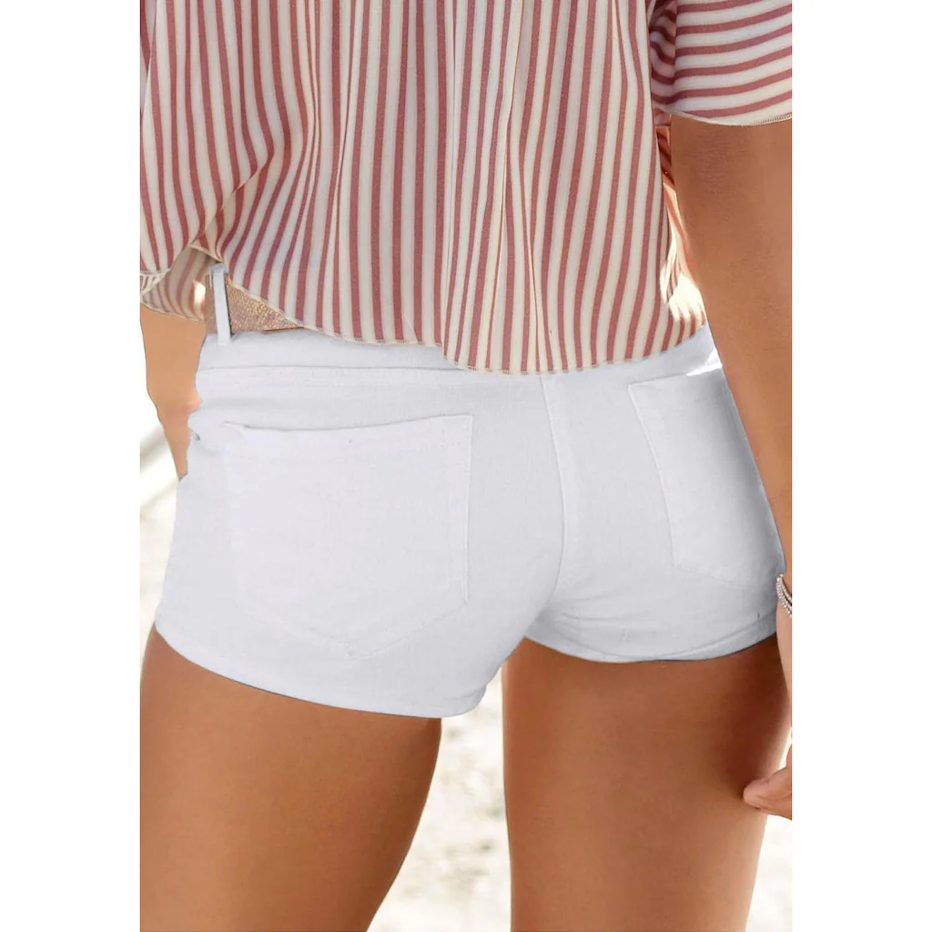 Buffalo Hotpants Mit Taschen Kurze Hose Jeansshorts Elastisch