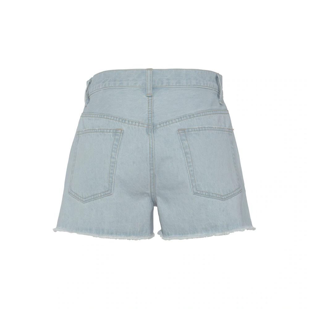 Buffalo Jeansshorts Mit Used-Effekten Seitenschlitze Kurze Hose Aus Baumwolle