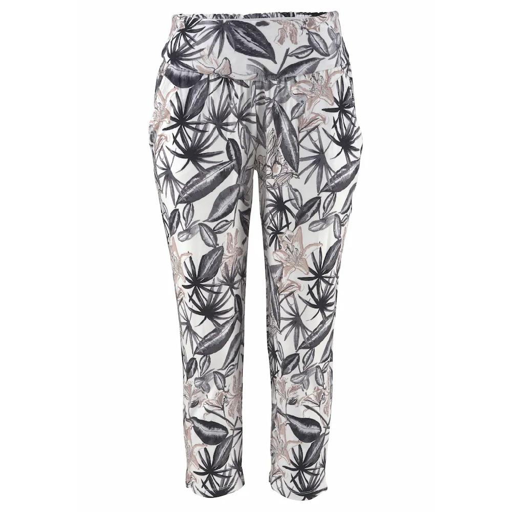 Buffalo Jerseyhose Mit Alloverdruck Und Taschen 7/8-Hose Stoffhose Elastisch