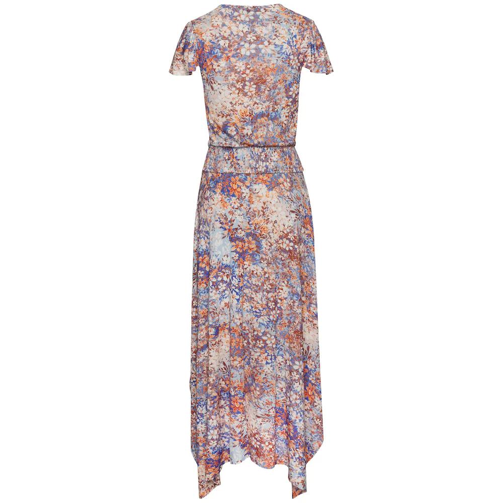 Buffalo Maxikleid Mit Asymmetrisch Fallendem Saum Sommerkleid Mit Alloverprint