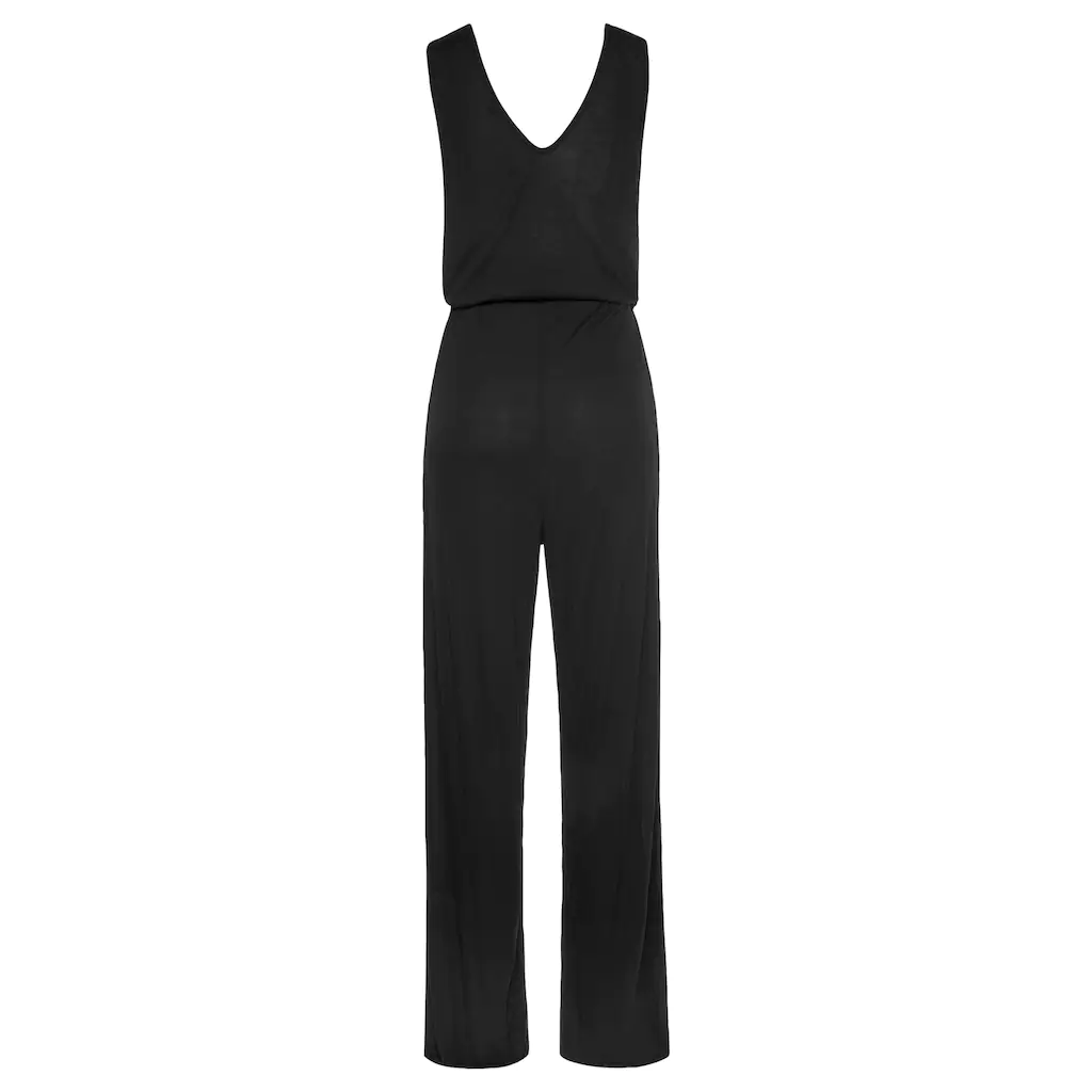 Buffalo Overall (mit Bindegürtel) Und Weitem Bein Casual Jumpsuit Mit Taschen