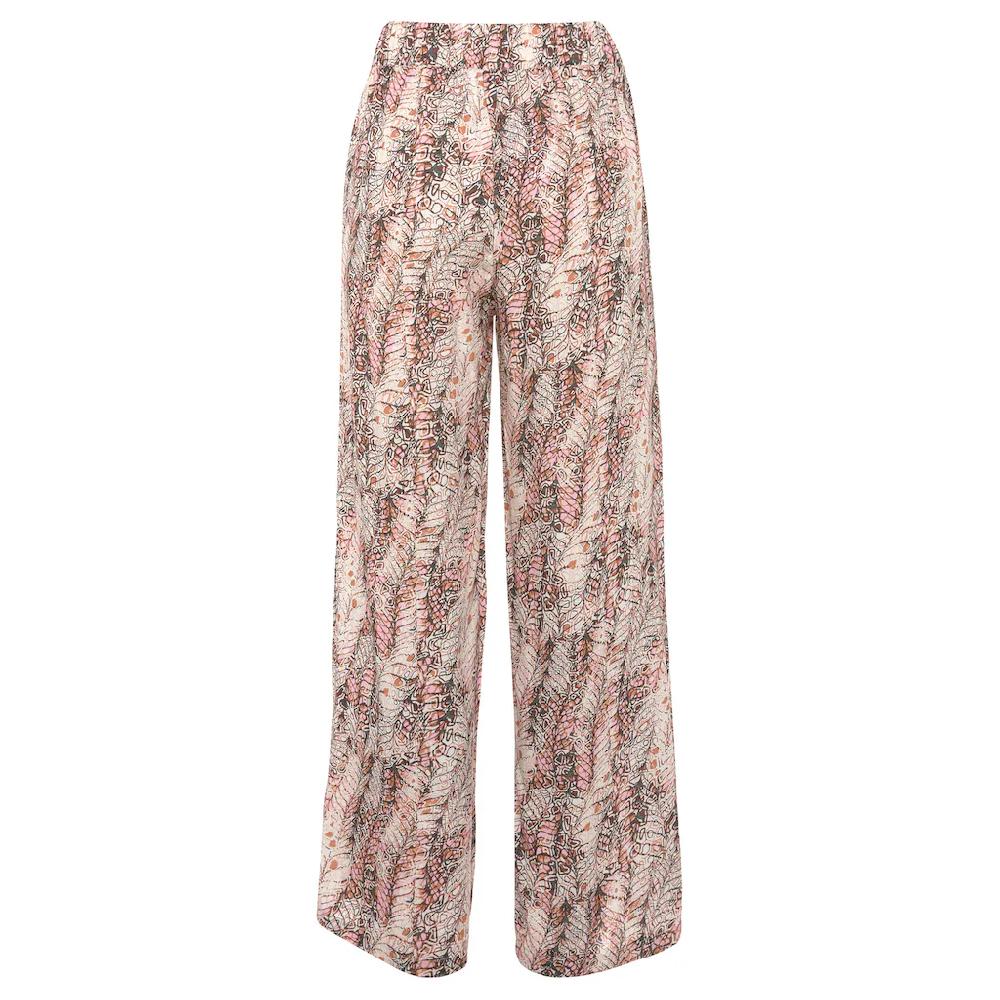 Buffalo Palazzohose (mit Bindegürtel) Mit Alloverdruck Seitliche Schlitze Lockere Passform Sommerhose