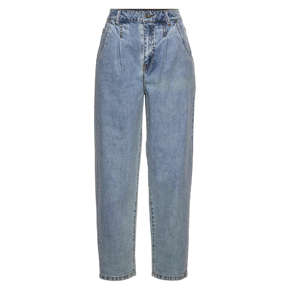 Buffalo Relax-fit-Jeans In High-Waist-Form Mit Bundfalten Verkürzte Länge Modisch