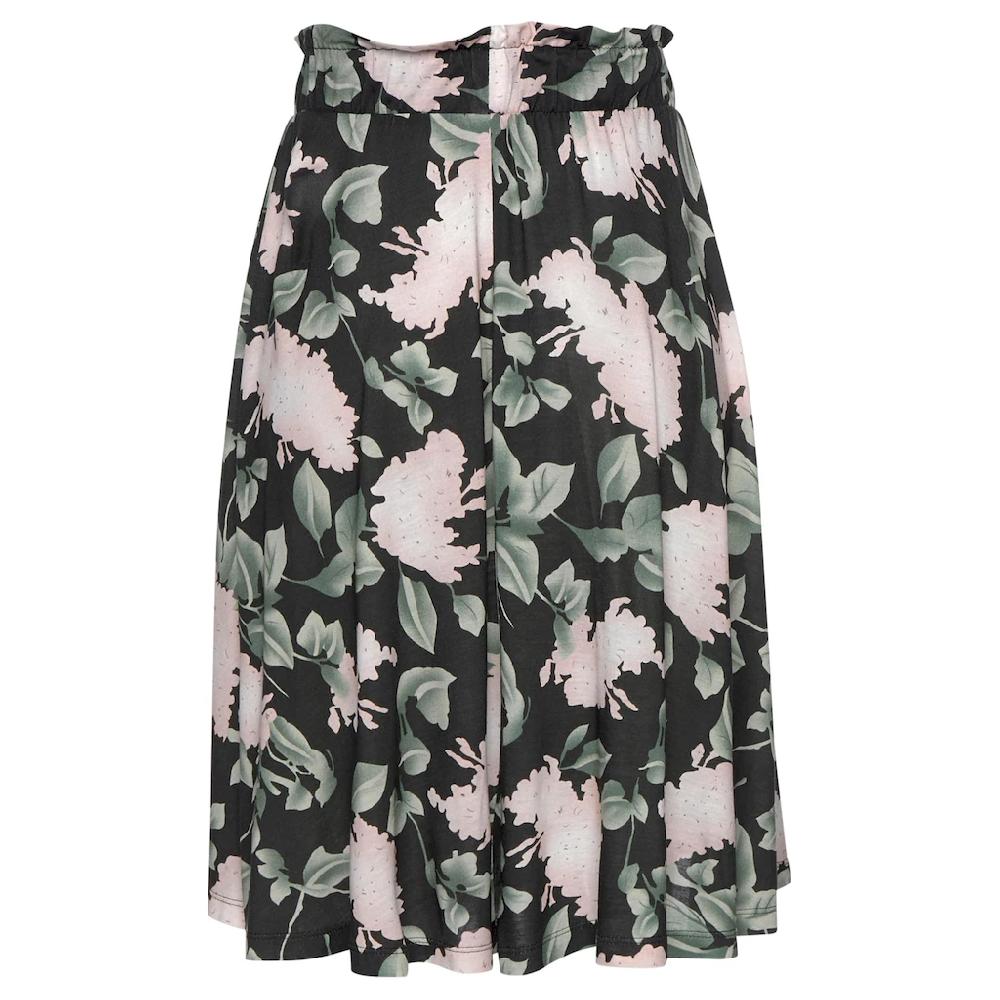 Buffalo Sommerrock Mit Paperbag-Bund Im Blumenprint Midirock Mittellang