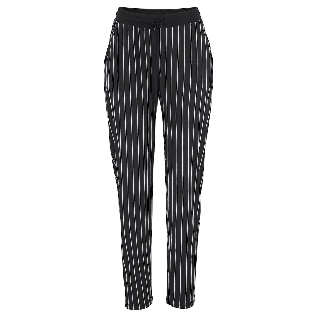Buffalo Strandhose Mit Streifendruck Bequeme Schlupfhose Jerseyhose