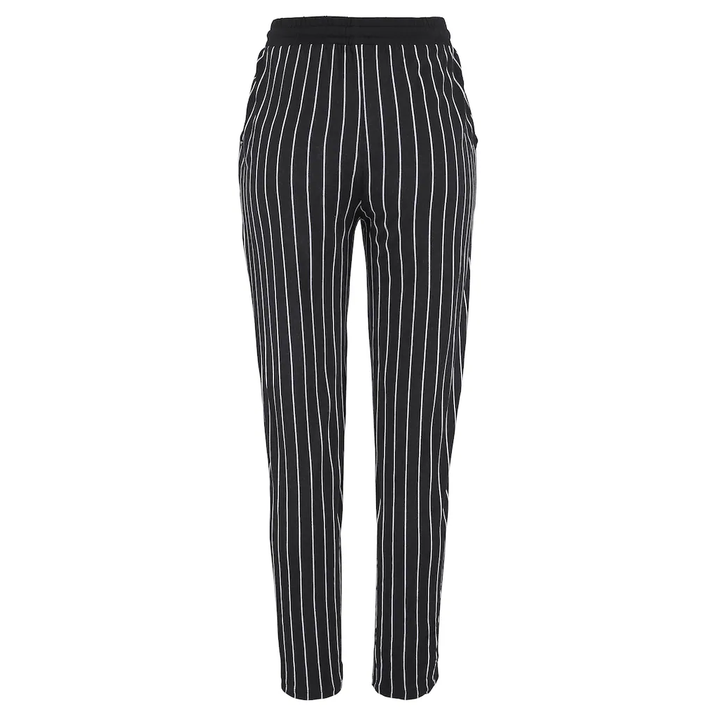 Buffalo Strandhose Mit Streifendruck Bequeme Schlupfhose Jerseyhose
