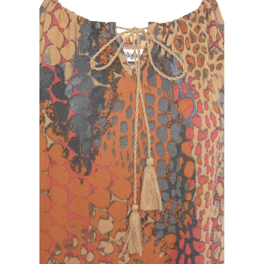 Buffalo Strandtop Mit Animalprint Leichtes Blusentop Figurbetont