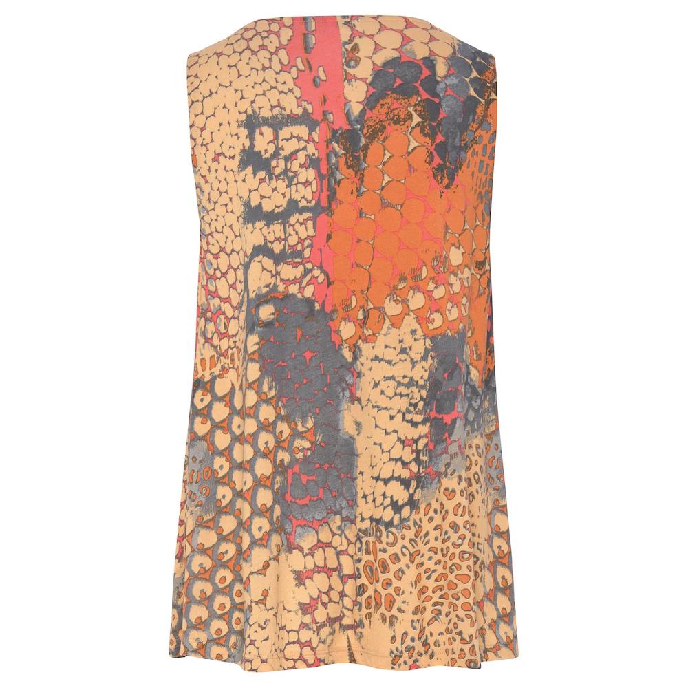 Buffalo Strandtop Mit Animalprint Sommerliches Blusentop Mit V-Ausschnitt