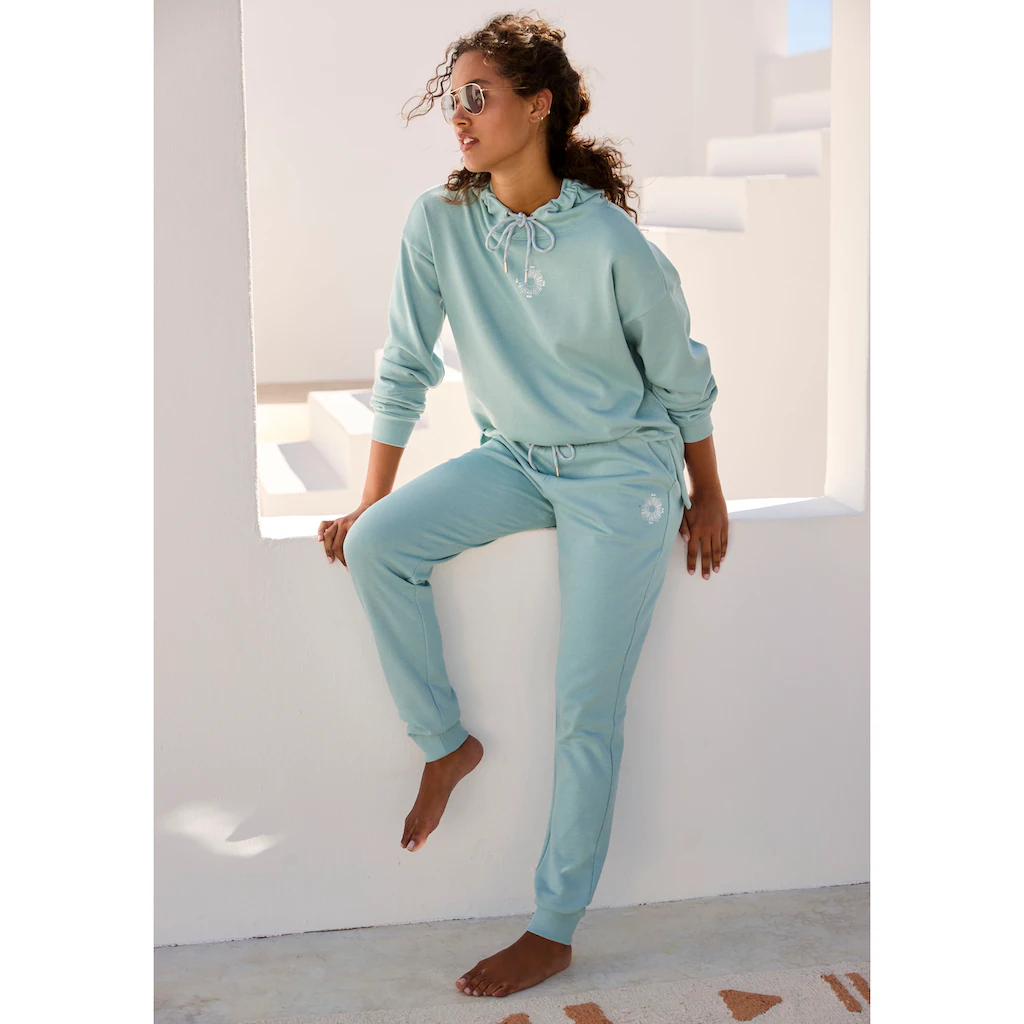 Buffalo Sweathose Loungehose Mit Seitlichen Taschen Und Kleinem Druck Loungewear