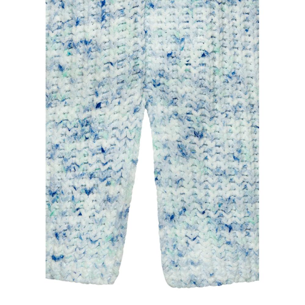 Buffalo V-Ausschnitt-Pullover Aus Weichem Chenille Strickpullover Kuschelig Weich Pastell