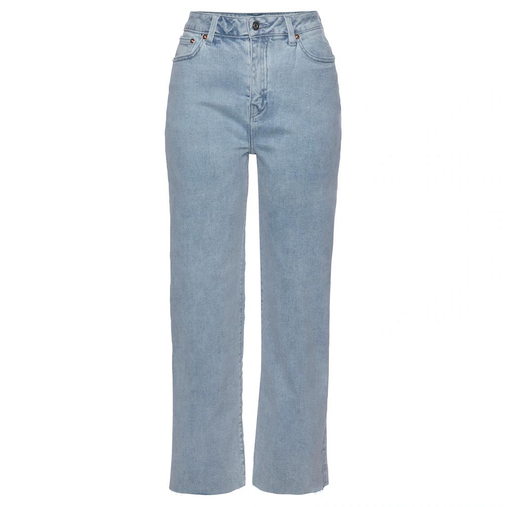 Buffalo Weite Jeans Mit Leicht Ausgefranstem Beinabschluss Culotte Jeans In 7/8-Länge