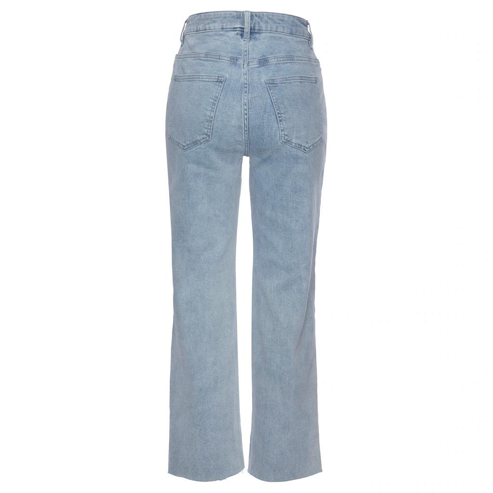 Buffalo Weite Jeans Mit Leicht Ausgefranstem Beinabschluss Culotte Jeans In 7/8-Länge