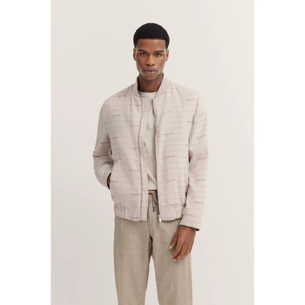 bugatti Blouson ohne Kapuze mit Collagekragen