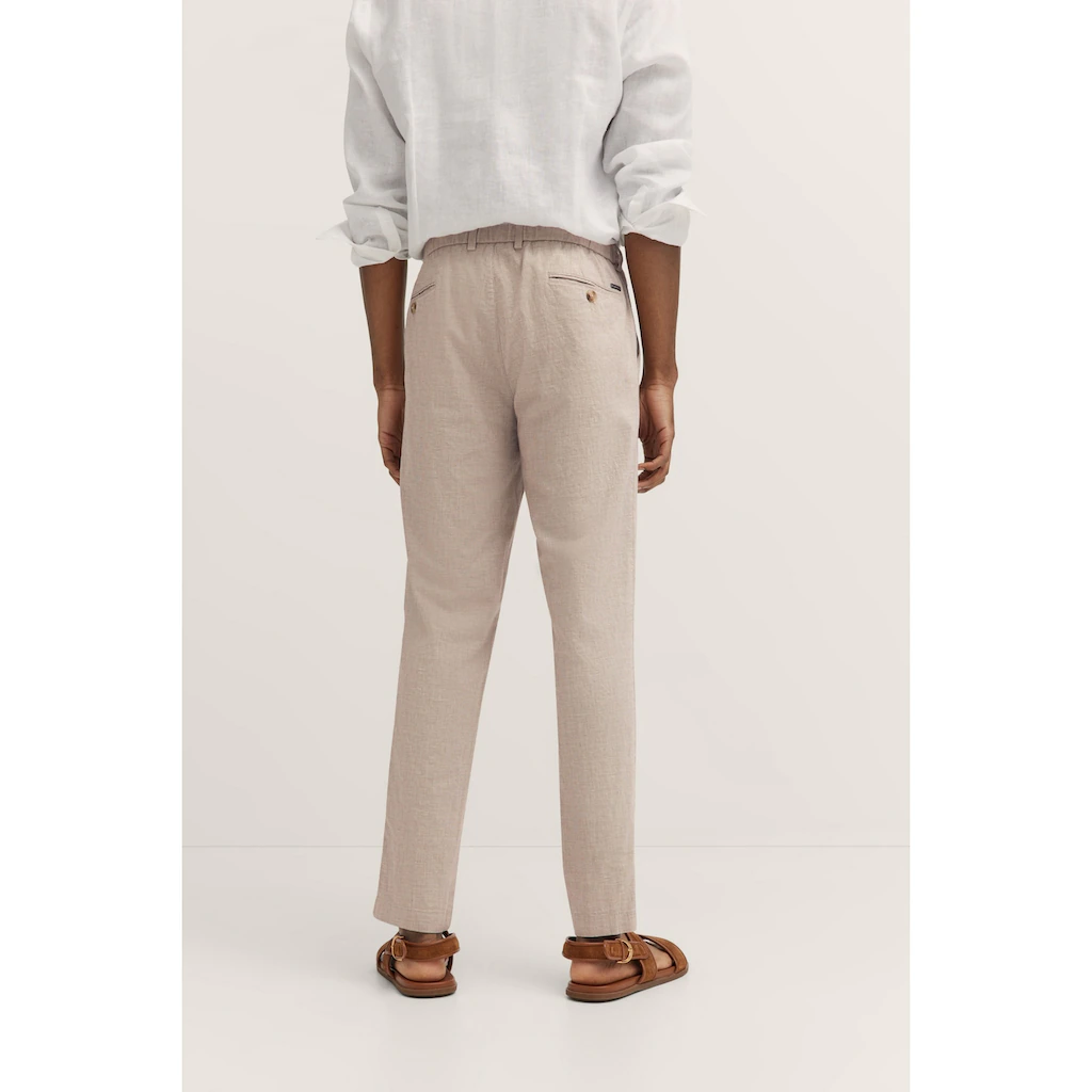 Bugatti Bundfaltenhose Mit Baumwoll-Leinen-Mix ▷ Bestellen