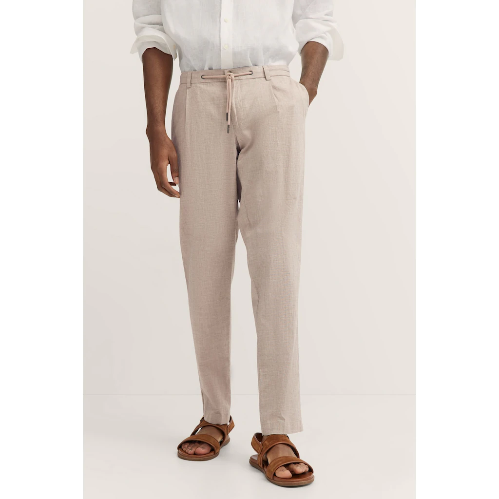 bugatti Bundfaltenhose mit Baumwoll-Leinen-Mix ▷ bestellen