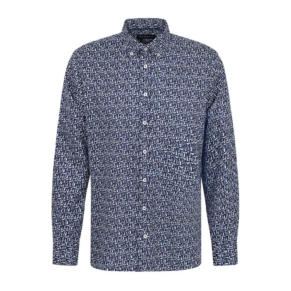 Bugatti Langarmhemd Mit Button-Down-Kragen