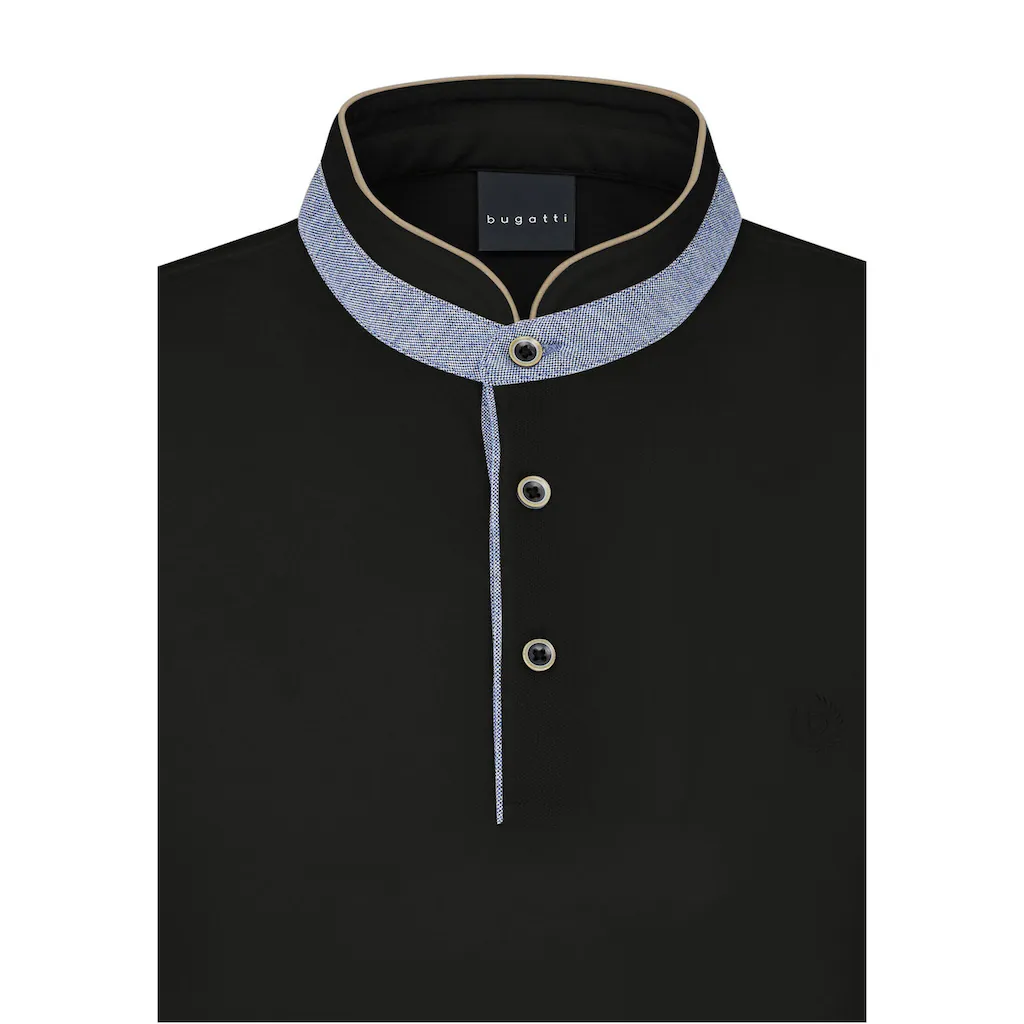 Bugatti Poloshirt Mit Stehkragen