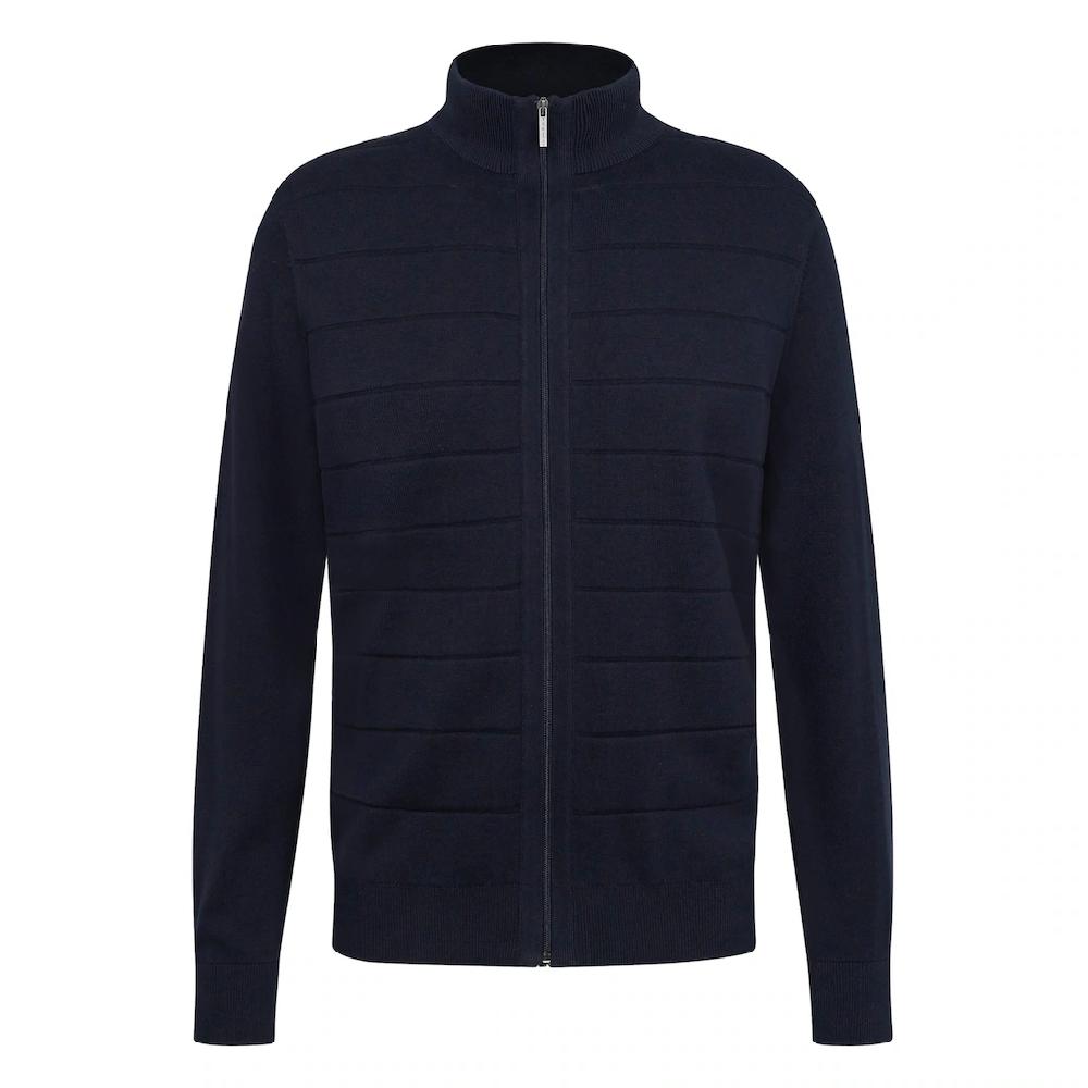 Bugatti Strickjacke Mit Reißverschluss